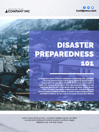 Disaster Preparedness Poster Template