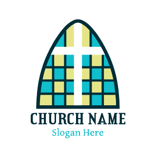 Stained Glass Church Logo Template