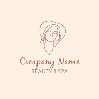 Brown Beauty Spa Logo Template