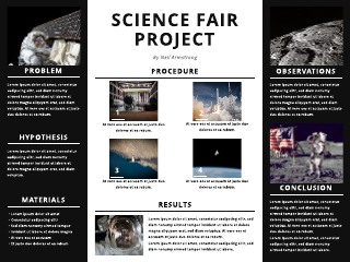 Space Science Fair Poster Template