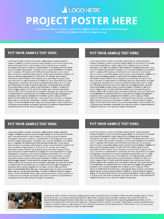 Gradient Color Academic Poster Template
