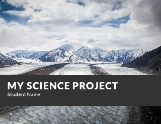 Science Project Presentation Education Template 01