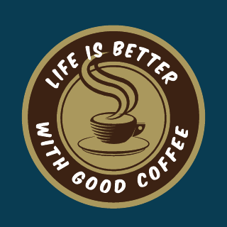 Coffee Quote Food Drink Logo Template