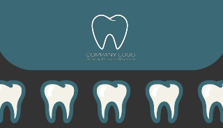 Teeth Icons Dental Business Card Template