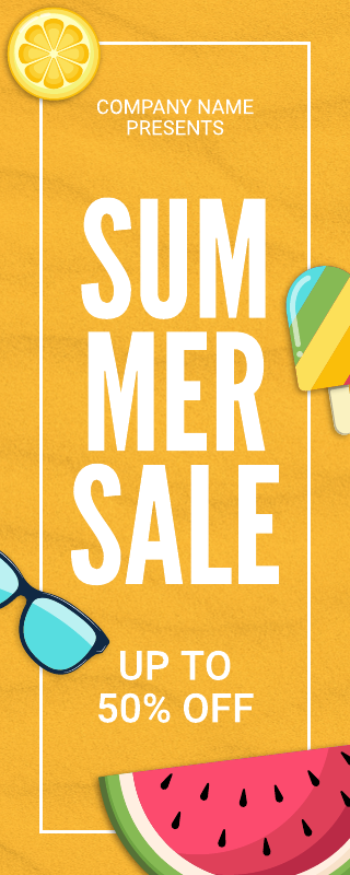 Summer Sale Banner Template