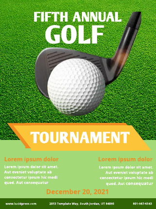 Golf Tournament Poster Template