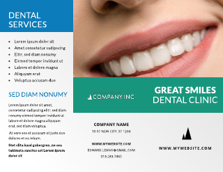 Dental Clinic Photo Spread Brochure Template