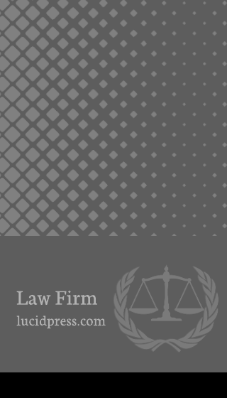 Grey and Black Dotted Lawyer Business Card