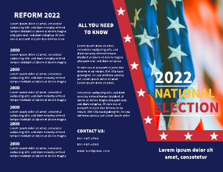 National Election Campaign Brochure Template