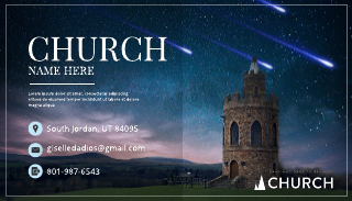 Church Church Business Card Template