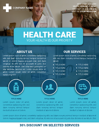 Modern Health And Medical Flyer Template