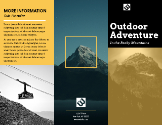 Alpine Vista Company Tri-Fold Brochure Template