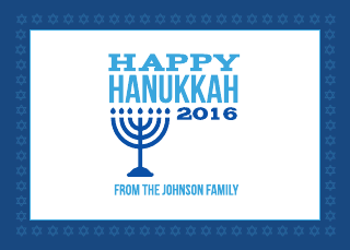 happy hanukkah card template