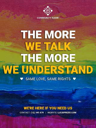 Community LGBTQ Support Poster Template