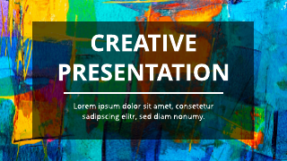 Abstract Paint Creative Presentation Template