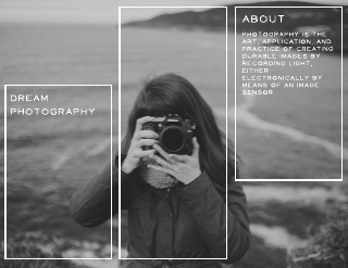 Black & White Photography Brochure Template
