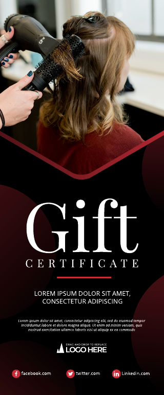 Gift Certificate Hair Salon