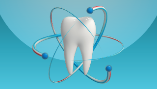 3D Tooth Model Dental Business Card Template