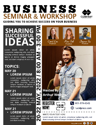Simple Business Seminar Workshop Flyer Template