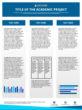 Gradient Blue Academic Poster Template