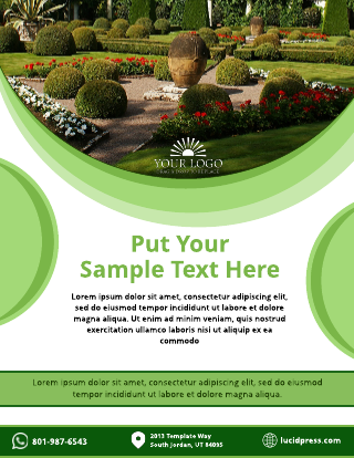 Green Paradise Landscaping Flyer Template