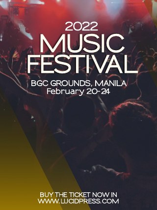 Yellow Music Festival Concert Poster Template
