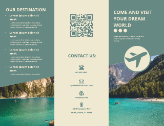 Come And Visit Brochure Template