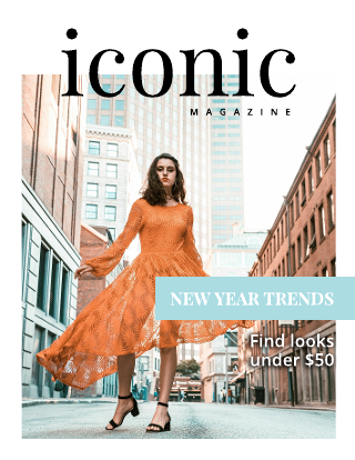Iconic Fashion Magazine Cover Template 