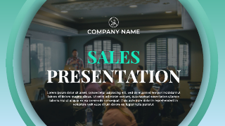 Light Blue & Light Green Sales Presentation Template