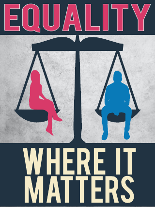 Equality Matters Woman's Right Poster Template