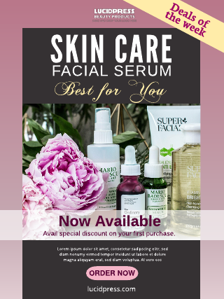 Skin Care Retail Poster Template