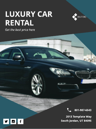 Car Rental Business Poster Template