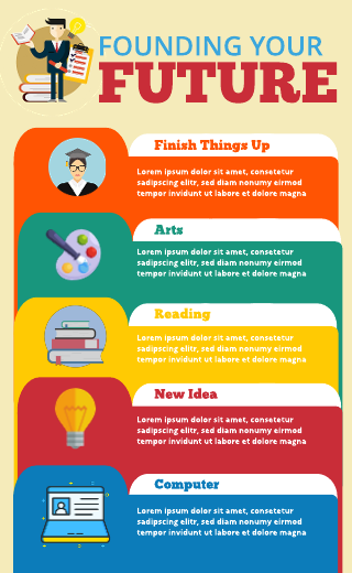 Founding Your Future Educational Infographic Template