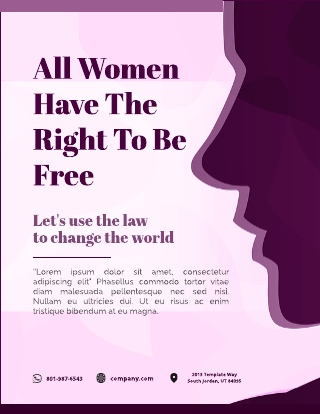 Women's Rights Flyer Template
