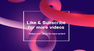 Abstract Shape Youtube End Screen Template
