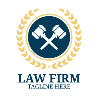 Gavel Hammer Attorney & Law Logo Template