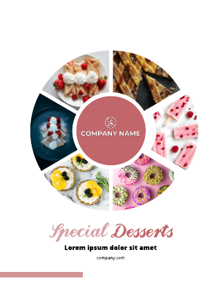 Special Desserts Booklet Template