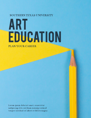 Art Education School Magazine Template
