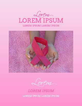 Breast Cancer Photo Poster Template
