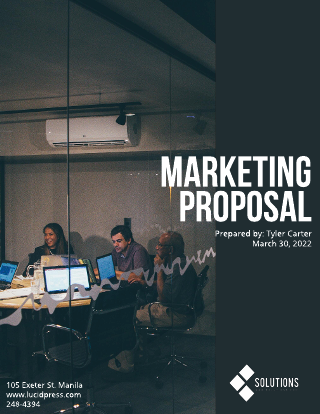 Black Marketing Proposal Template