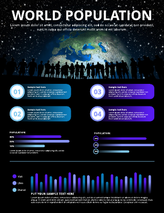 World Population Infographic Template