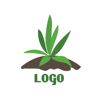 Landscape Grass Logo Template