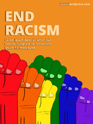 Human Rights End Racism Poster Template