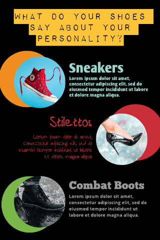 Shoe Personality Infographic Template