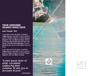 Mediterranean Business Tri-Fold Brochure Template