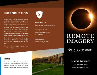 Science Astronomy Brochure Template