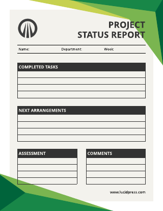Simple Green Project Status Report Template