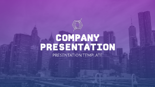 Purple Gradient Presentation Template