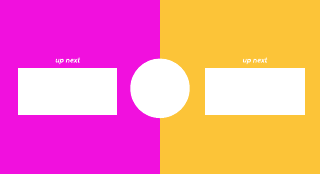 Bright Pink and Yellow Youtube End Screen Template