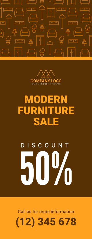 Modern Furniture Sale Retail Door Hanger Template